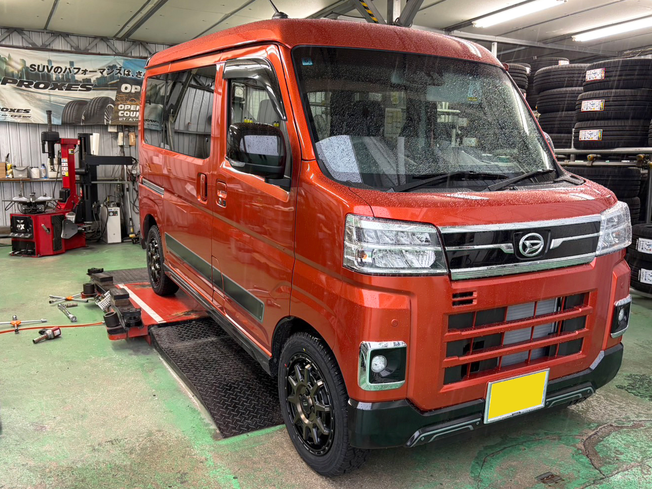 ダイハツ アトレー　PPX D10X 14×4.5J　YOKOHAMA GEOLANDAR X-AT 155/65R14
