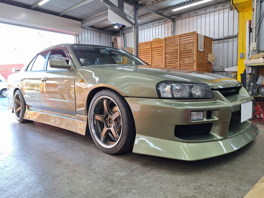 日産 スカイラインR34 EMOTION T5R 2P 18×9J/10J NANKANG NS-2R