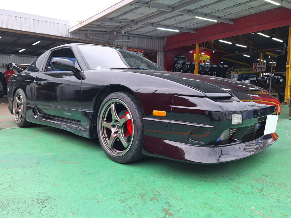 日産 180SX CROSS SPEED CR5 18×8.5J/9.5J NANKANG NS-2R 225