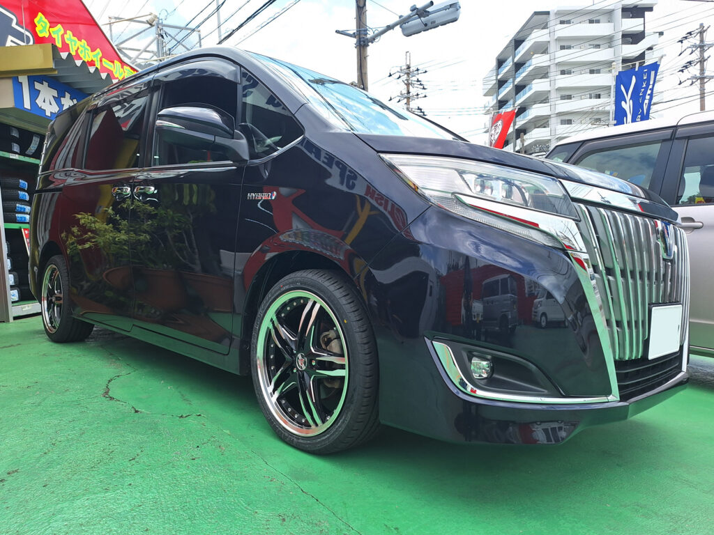 トヨタ エスクァイア STEINER LSV 18×7.5J RADAR 225/40R18