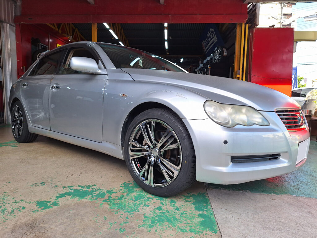 トヨタ マークX LEONIS AR 18×8J MINERVA 225/45R18｜ホイール