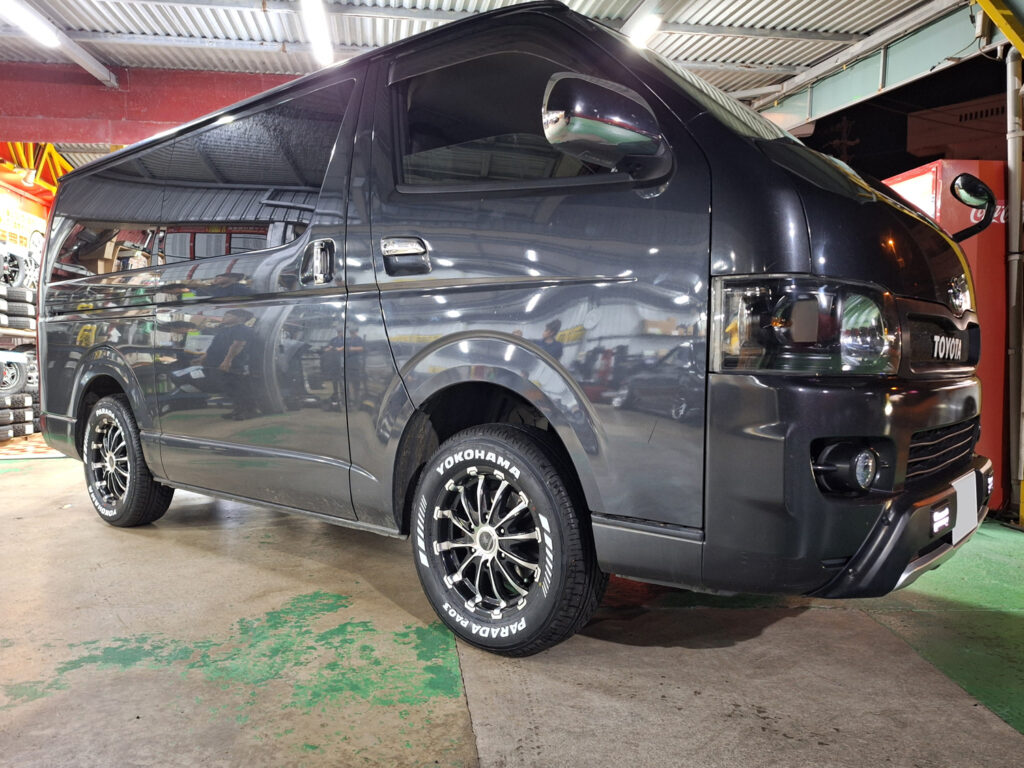 トヨタ ハイエース Black Diamond BD12 16×6.5J YOKOHAMA PARADA 215