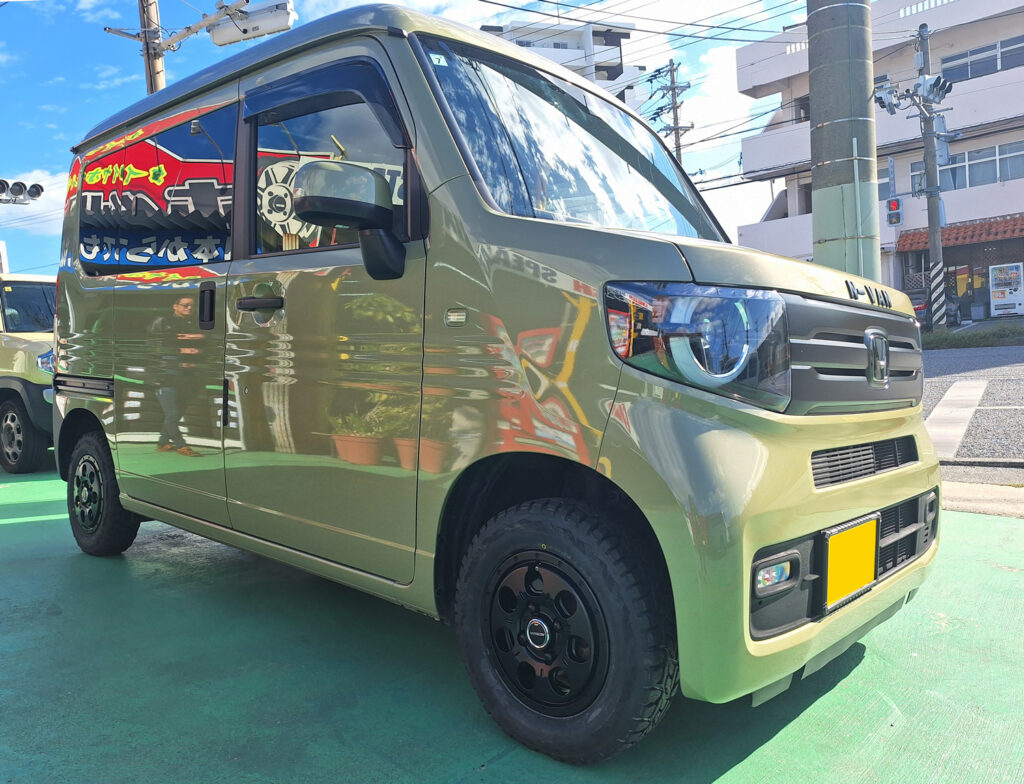 ホンダ N-VAN MUD AGENT 12×4J OPEN COUNTRY R/T 145/80R12｜ホイール