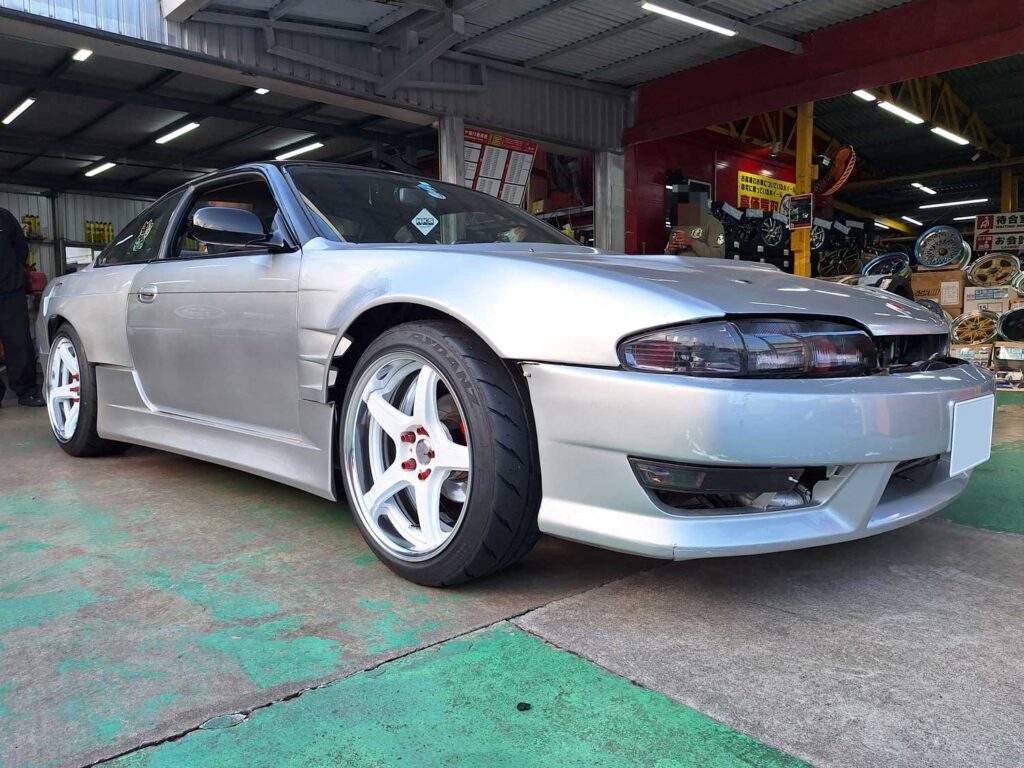 日産 S14 シルビア EMOTION T5R 2P 18×9J/10J SHIBA TIRE 225/40R18