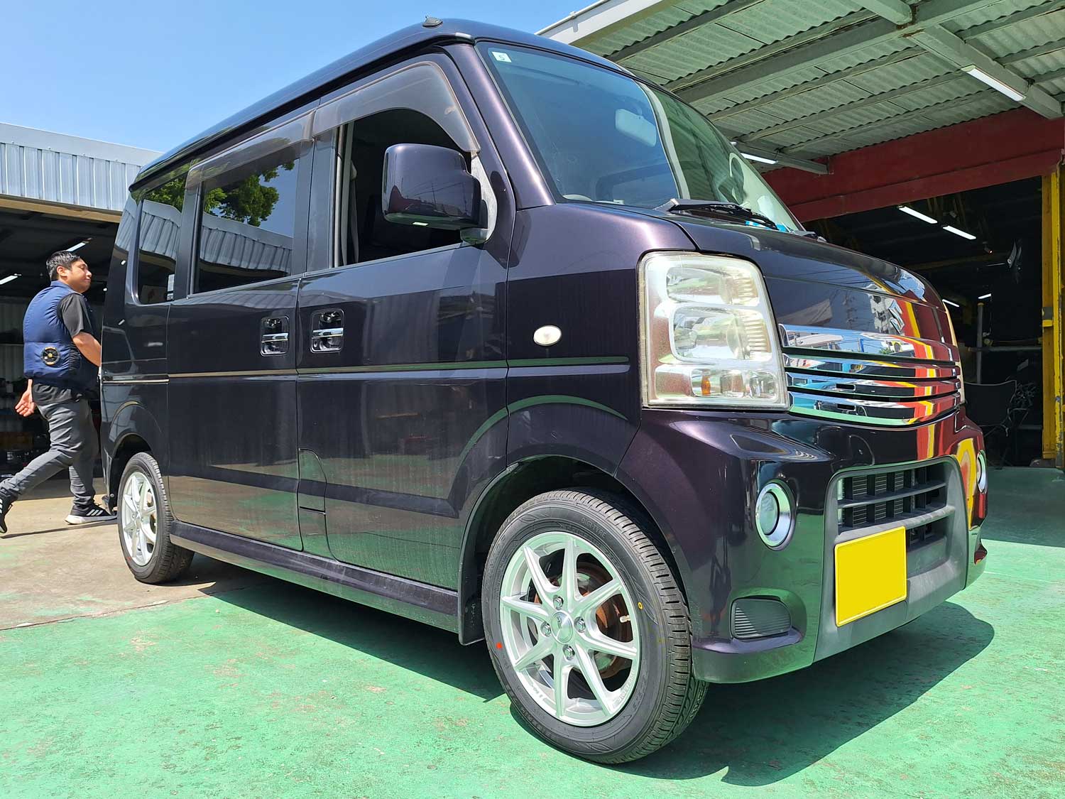 スズキ エブリイワゴン　SEIN EK 14×4.5J　DUNLOP 155/65R14