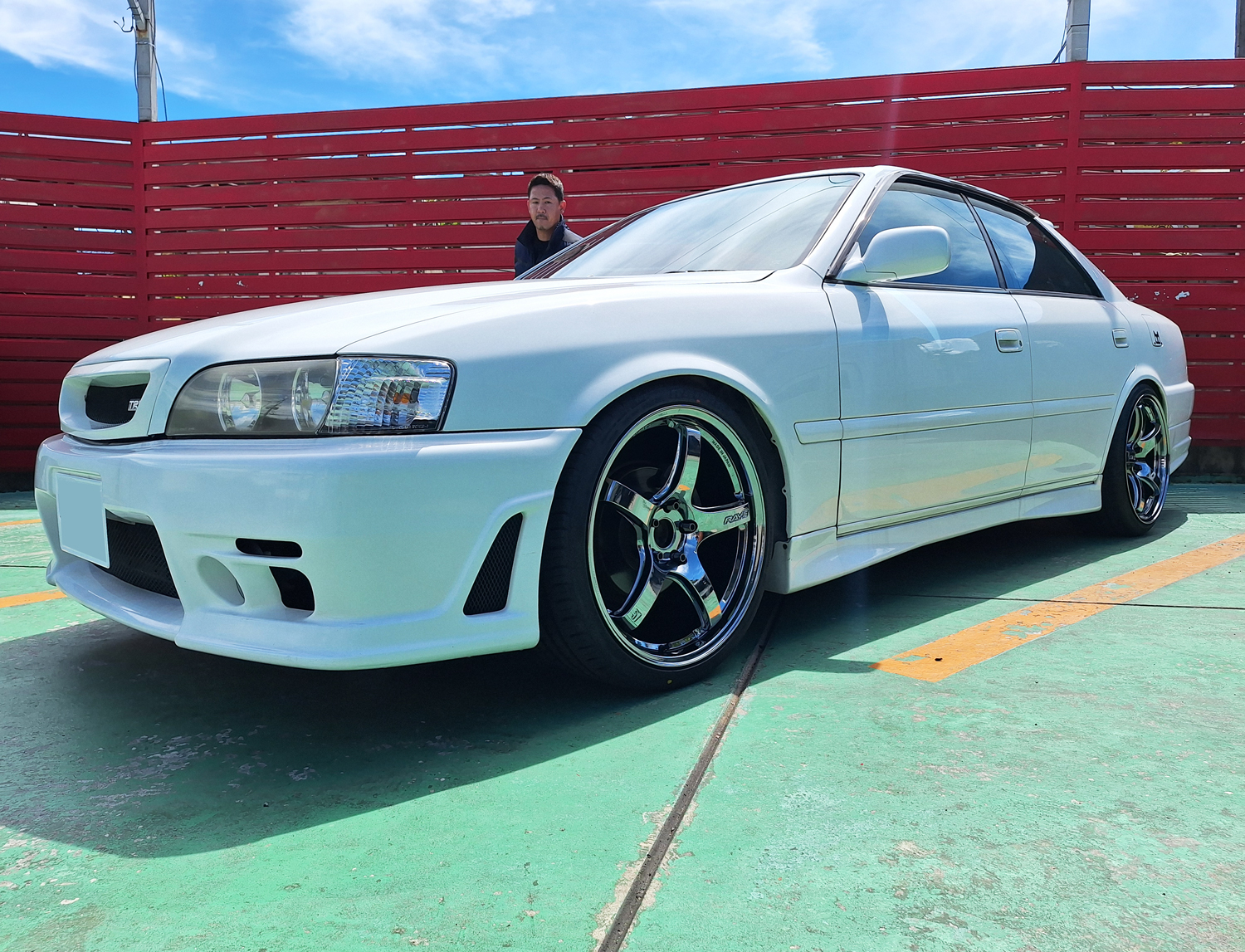 トヨタ JZX100 チェイサー　gramLIGHTS 57CR LIMITED RBC 19×8.5J/9.5J　RADAR 225/35R19