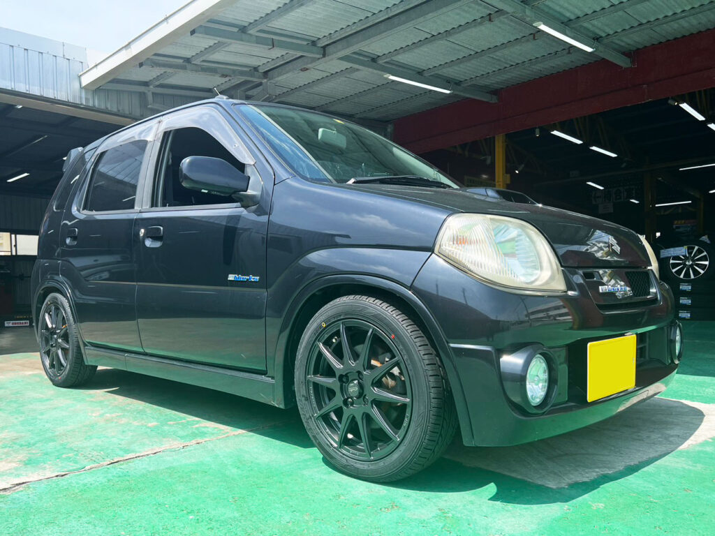 大人の上質  スズキ 165/55R15｜ホイール・タイヤならホイールガレージ EC202 DUNLOP 15×5J C10R CIRCLAR keiワークス タイヤ・ホイール