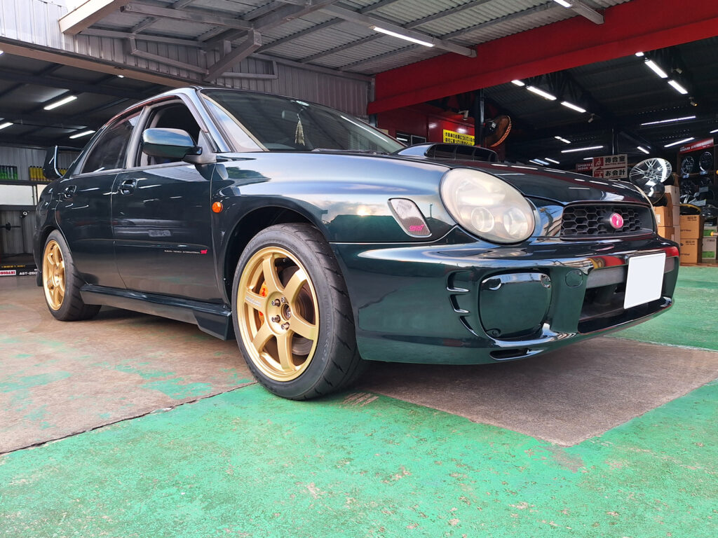 スバル インプレッサ WRX STI VOLK RACING TE37 SAGA S-plus 17×8.5J 