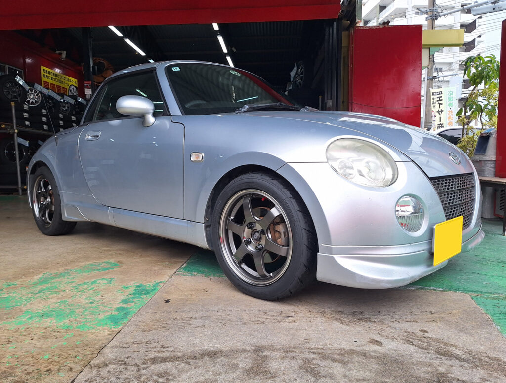 ダイハツ コペン VOLK RACING TE37 SL 15×5.5J SHIBATIRE 165/55R15