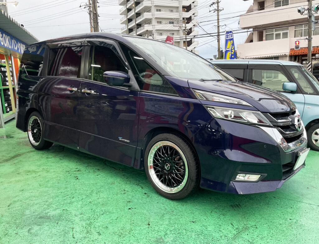 セレナ SR 日産 セレナ STEINER FTX 18×7.5J RADAR 215/45R18｜ホイール・タイヤ