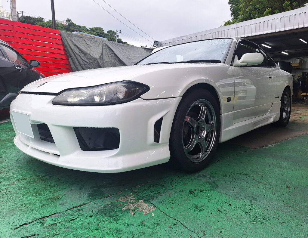 日産 S15 シルビア SSR GTX03 17×7J SHIBATIRE 225/45R17｜ホイール