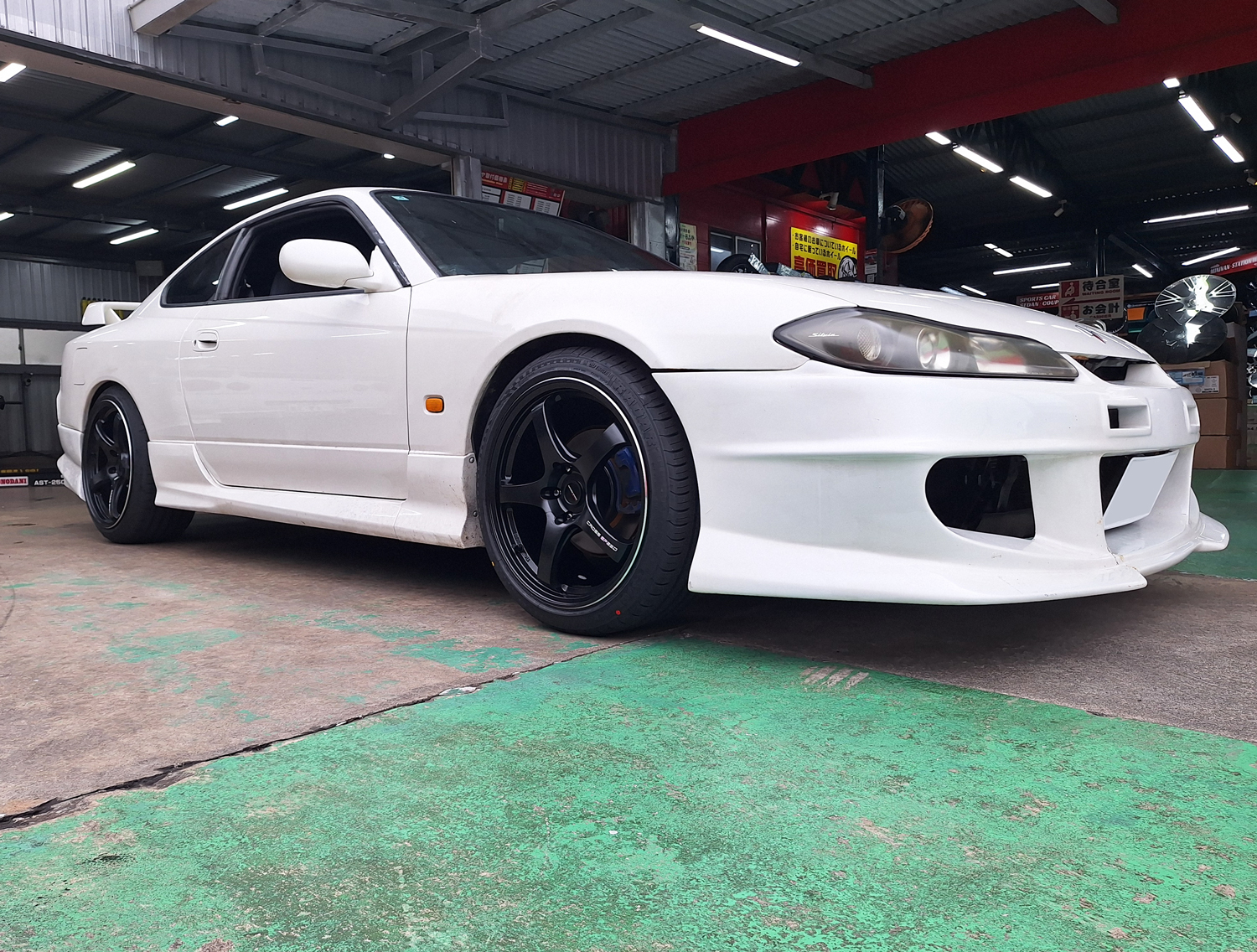 日産 S15 シルビア　CROSS SPEED CR5 18×8.5J/9.5J　RADAR 225/40R18