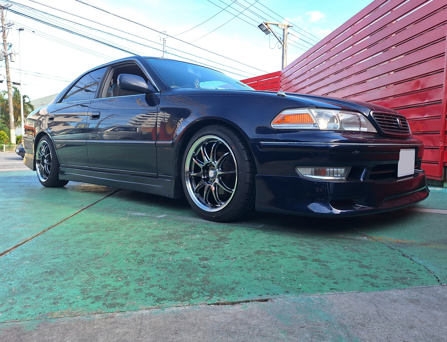 トヨタ JZX100 マークⅡ　EMOTION ZR10 17×8J　DUNLOP 215/45R17